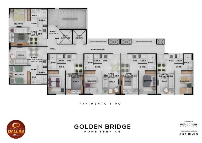 Flat/Apart Hotel, 1 quarto, 29 m² - Foto 3